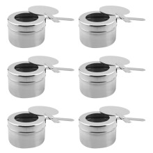 Hot Pot Fuel Rack, Stainless Steel Match Core Fuel Rack, Canned Warming Box Rack with Safetys Cover,for BBQ, Partys