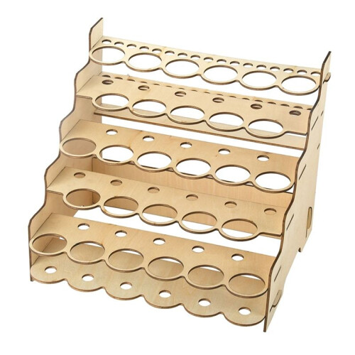 Model Paint Organizer Simple Multi-Layer Delicate Convenient Paints Holder DIY Pigments Shelf with Multiple Slots B 1