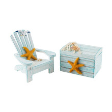 1 Set  Beach Chair Miniature Miniature Furniture Tabletop Miniatures Miniature Chair Decorartion Chair A