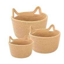 Cestino Portaoggetti Decorativo Grazioso Organizer Portaoggetti Cestino Portaoggetti In Corda di Cotone A Forma di Gatto Cestino Portaoggetti per