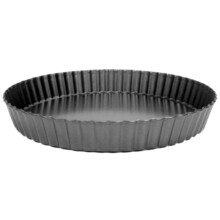 Non-Stick Quiche Flan Pan Molds Pie Pizza Cake Round Mould Removable Loose Bottom Fluted Heavy Duty Pie Pan Bakeware 9In