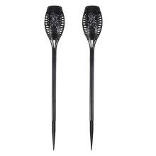 2 Pcs LED Solar Flame Light Lamp Flickering Waterproof Garden Decoration Landscape Lawn Lamp Path Lighting Torch Outdoor