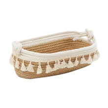 Toilet Paper Storage Basket Bathroom, Woven Storage Basket for Toilet Tank Top Boho Decor, Decorative Storage Baskets