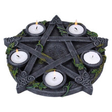 Ivy Plate Retro Candlestick Ornaments, Five-Pointed Star Candlesticks, Tarot Ornaments, Resin Crafts