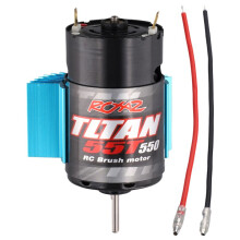 Moteur Ă Balais 550 avec Dissipateur Thermique pour Chenille RC 1:10 Axial SCX10 AXI03007 JL 90046 Slash TRX4 TRX6 55T