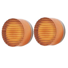 2 LED Wandlampen Woonkamer Moderne LED Wandlamp Nordic Luxe Nachtlampje Gestreept - Amber