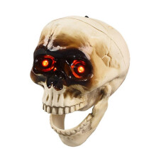 Teste di Teschi Spettrali Decorazioni di Halloween Teste di Teschi con Sensore di Movimento Decorazioni di Halloween Suono Spaventoso Decorazione