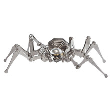 Steampunk DobráVel Mecânico Aranha RelóGio DecoraçãO AçO InoxidáVel Ferro Inseto Modelo Ornamento de Mesa