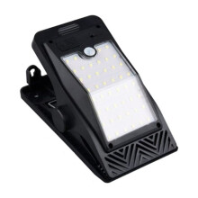 Solar Clip Light Waterproof Motion Sensor Camping Lamp Waterproof Sensor LED Light for Backyard Garden for Fence Street