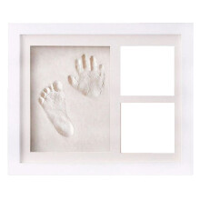 Kit de Pegadas e MãOs em Argila para BebêS - Presentes para Chá de Bebê e DecoraçãO Perfeita para Quarto de BerçáRio Branco