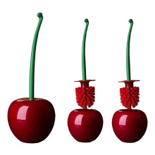 3PCS Toilet Brush Bathroom Brush Cleaner Toilet Bowl Brush and Holder Set with Long Handle for Bathroom Kitchen