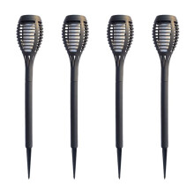 4PCS Solar Torch Lights for Garden Decor 12 LED Solar Lights for Outside Waterproof Solar Lights Flame Torch Solar Light