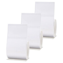 3 Rolos de Papel de Etiqueta Branco 50x30mm Compatível com Fabricante de Etiquetas B1 B21 B3S Papel de Etiqueta Autoadesivo À Prova D'Água