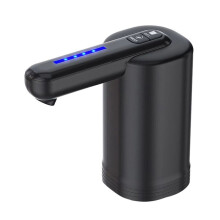 Waterdispenser voor Fles van 5 Gallon, Universele Waterpomp met 2 Motoren, Sneller Pompen, Draagbaar Opladen Via USB, Zwart