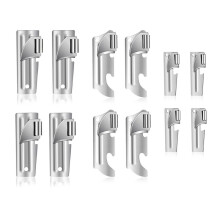 12 Pieces Can Openers, Camping Can Openers with Key Rings, P-38, and P-57 Stainless Steel, Portable Can Opener