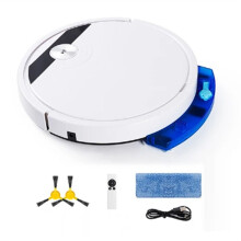 5-In-1 RS800 with Remote Control Super Quiet Robot Vacuum Cleaner Wet&Dry Mopping Floor Home Appliance White,A