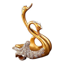 Swan Wine Rack Wine Rest Statue Swan Statue Wine Holder Tabletop Wine Rack Wine Display Rack Gold Wine Rack