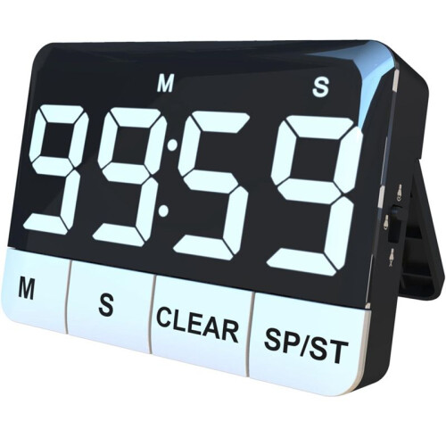 Kitchen Timer, 120DB Loud Digital Kitchen Timer Countdown with LED Display, Count  Countdown Magnetic Countup Timer