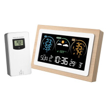 Weather Station Barometer Clock Indoor Outdoor Temperature Humidity Meter Weather Forecast Multi Hygrothermograph