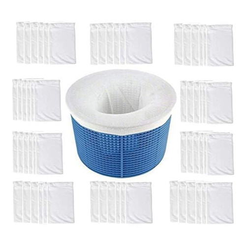 SimbassäNger Skimmer Basket Bag Elastiskt Filter Vit Elasticitet Splitter Pool Skimmer Net Fin Mesh NäTpåSe