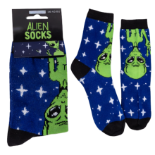 Alien Socks Novelty Funny Gift Girls Boys Teens
