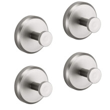 4 STUKS No-Boorhaken Douchehaken Badkamer Glazen Deur Muur 304 Kledinghaak Haak Badkamer Handdoek Kleding, Zilver