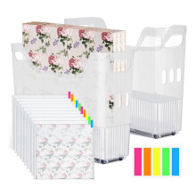 30.48x30.48 cm Storage Box with Labels and 2Scrapbook Paper Storage Paper Organizer Plastic Storage Bins Wheels