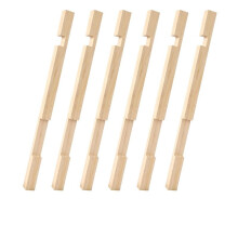 Beehive Entrance Reducer,6 Pack Wooden Hive Entrance Reducer 10 Frame Beehive Supplies with 2 Size Openings Control Warm
