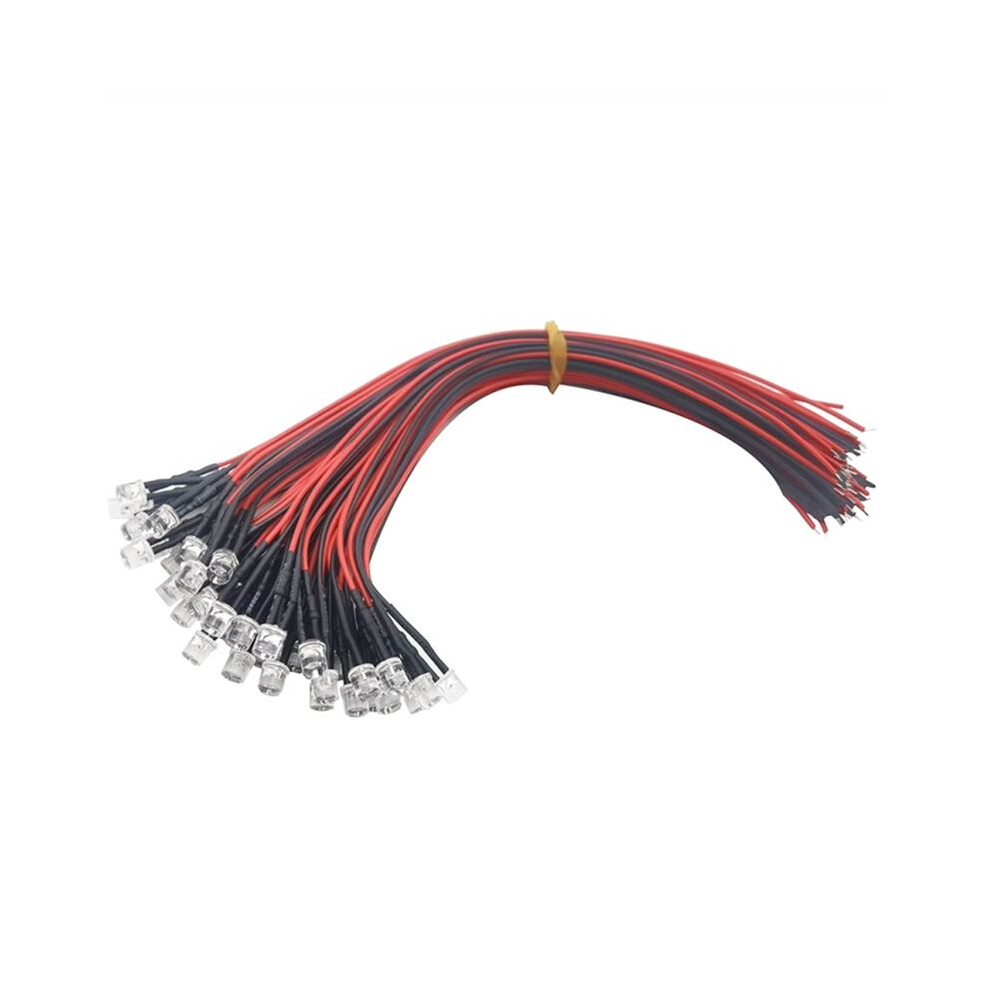 100Pcs Lot 20Cm Pre Wired 5Mm Led Lamp Bulb Prewired Emitting Diodes For Diy Home Decoration Dc3.7v-12V A Light 6032898187123