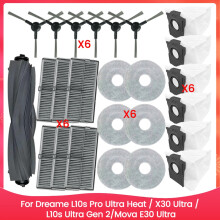 Bürstenfilter, Wischtuch, Staubbeutel für  L10s Pro Ultra Heat / X30 Ultra / L10s Ultra Gen 2/Mova E30 Ultra Ersatzteile