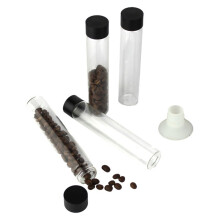 4 Stück Einzeldosis-Bohnenkeller, Kaffeebohnen-Verpackungsflasche, Reagenzglas, Aufbewahrung und Konservierung, Kaffeewerkzeuge, Versiegeltes Glas