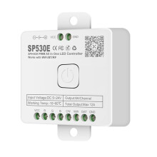 Contrôleur LED Wifi 12-En-1 SP530E PWM SPI Pixels Dimmer pour Bandes LED WS2812B WS2811 RGB RGBW avec Commande Vocale