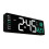Large Digital Wall Clock Remote Control Temp Date Week Display Power Off Memory Table Clock Wall-Mounted Dual Alarms 1