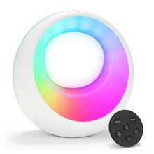 Toque Na Luz de Cabeceira, Luz Noturna Do Quarto/Luz de Mesa com Controle Remoto, Regulável, Cronometrada, Luz Noturna com Mudança de Cor RGB