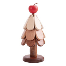 Coussin Isolant pour Sapin de Noël en Bois Massif pour Table à Manger, Anti-Brûlure, Dessous de Plat, Décoration de la Maison, Cadeau, Pomme