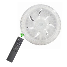 Takfläktljus AC85-265V med Fjärrkontroll Tyst för Vardagsrum Sovrum Modern och Home Intelligent