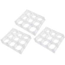 15PCS Balloon Wall Grid Latex Balloon Molding Accessories Plastic 9 Hole Balloon Fence for Birthday Wedding Decoration