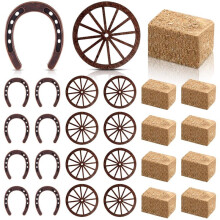 Western Party Supplies Horseshoe Decorations Four Wheel Crafts Horseshoe Party Favors Cowboy Birthday Decorations