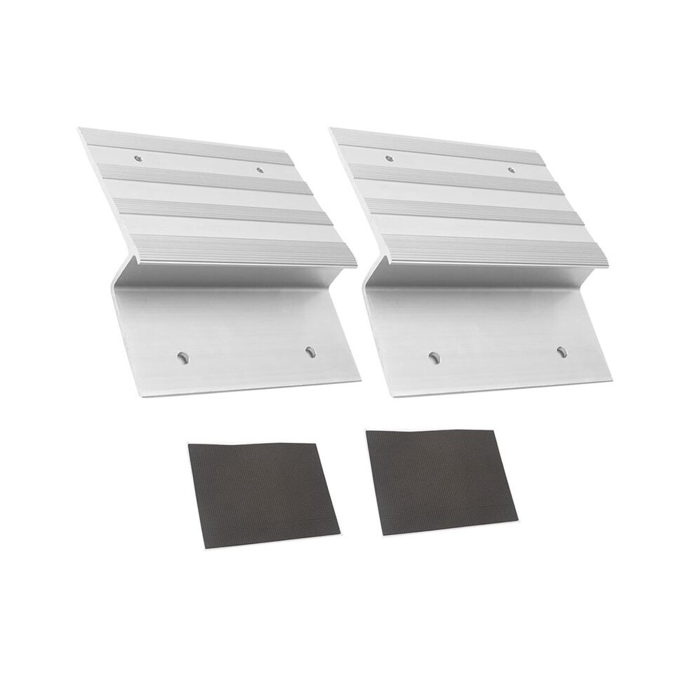 2Pack Tooling Truck And Trailer Loading Ramp Kit, Aluminum Ramp Plate Kit Fit 2X8 Inch Oak Hardwoods For Car/Trucks 6032234110051