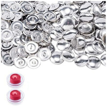 100 Sets 23-Mm-NäHknopfabdeckungsset für Kunsthandwerk, NäHbedarf, 7/8-Zoll-Knopfabdeckungen und KnopfrüCkseiten