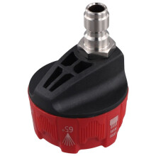 High Pressure Washer Nozzle Adjustable Cleaning Nozzles Adjustable Hose Nozzle Quick Connect Male Adapter Reddish Black