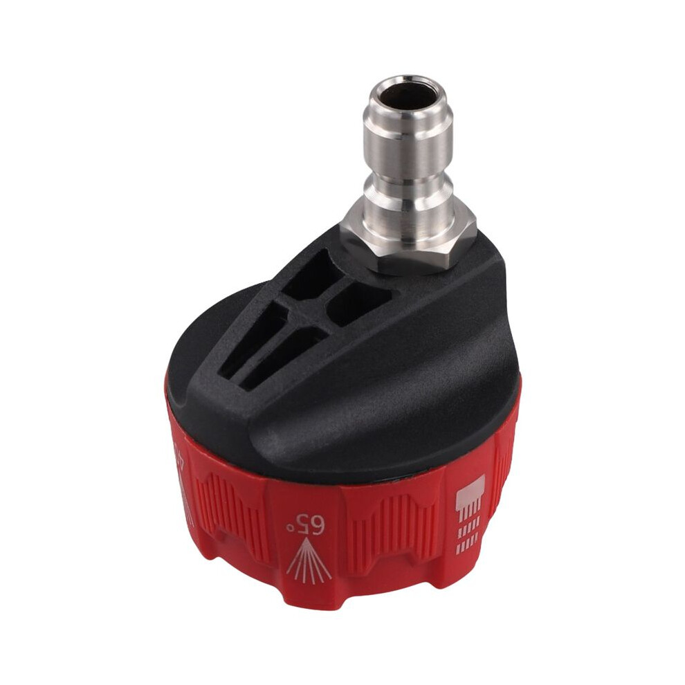 High Pressure Washer Nozzle Adjustable Cleaning Nozzles Adjustable Hose Nozzle Quick Connect Male Adapter Reddish Black 4712812069378