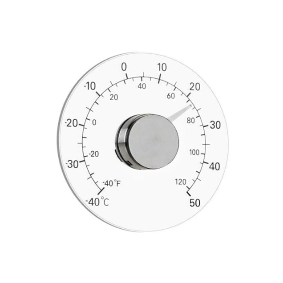 Indoor Outdoor Window Thermometer Transparent Dial Weather Thermometer Accurate Readings for Home Office