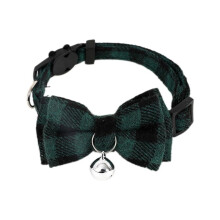 D-Cute Cat Collar Small Puppy Cat Dog Collars Bow Kitten Collar Bowknot Necklace with Bell for Dog Cat