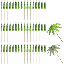 50Pcs Umbrellas for Drinks, Coconut Tree Umbrella Toothpicks, Tropical Umbrella Decorations for Cupcake