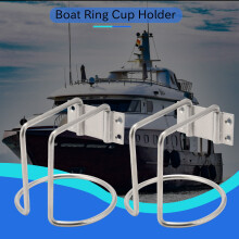 2Pcs Acero Inoxidable Coche Anillo Copa Soporte de Bebida Soporte de Botella para Marine Yacht Truck RV