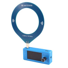 SI4732 Radio SMA-Gränssnitt 0,5-108mhz Full Band AM FM LSB USB-Radio med Slingantenn 1,9-Tums IPS-Skärm Blå