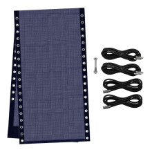 Tela de Repuesto para Silla con 4 Cuerdas Elásticas, Kit de Reparación de Malla para Sillón Reclinable de Patio, Piscina Exterior C
