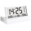 Foldable Alarm Clock Organic Glass Material with 3 Alarms Setting Temperature/Calendar/Week Display Desktop Decoration 1
