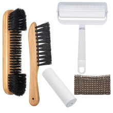 Pool Table Brush Set Wooden Handle Cleaning Tool Brush and Knife Brush for Pool Table Soft Nylon Bristles Tablecloth